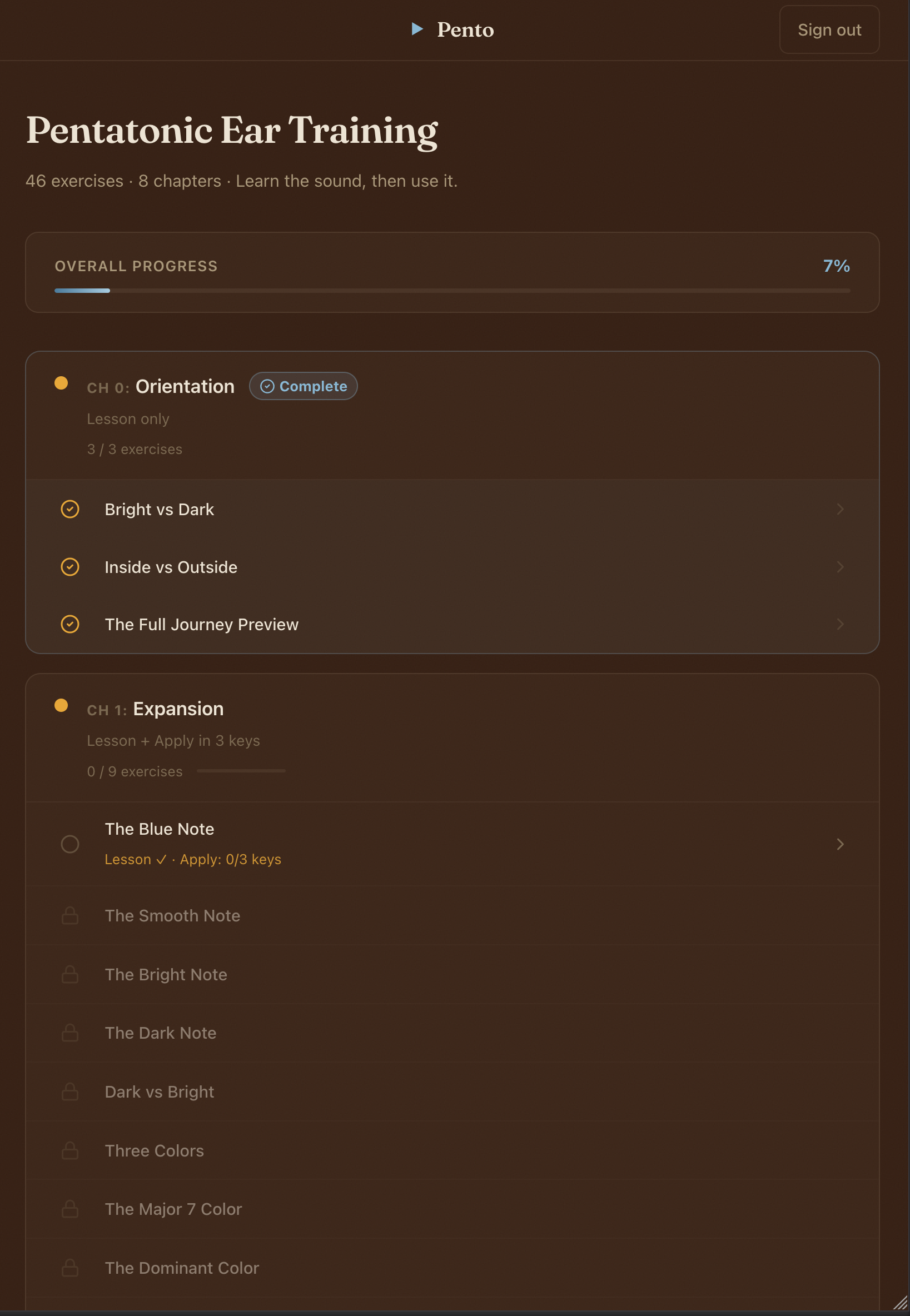 Pento — Hear, Play & Understand Pentatonics